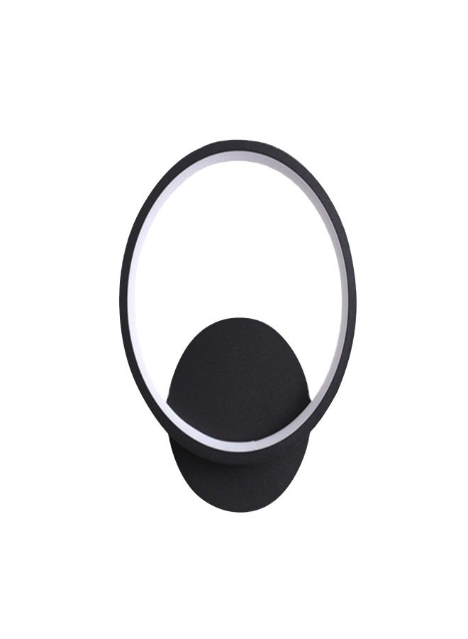 Modern Wall Lamp Black Round Interior Decoration Metal LEDs Wall Lamp Hard-Wired Wall Lamp 12W Suitable for Living Room Bedroom Dining Room Corridor Wall Lamp - Image 1