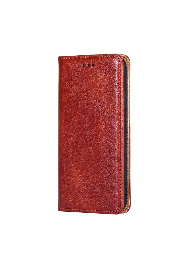 S-TOP Case For Samsung Galaxy S23+ 5G Gloss Oil Solid Color Magnetic Leather Phone Case - Image 2