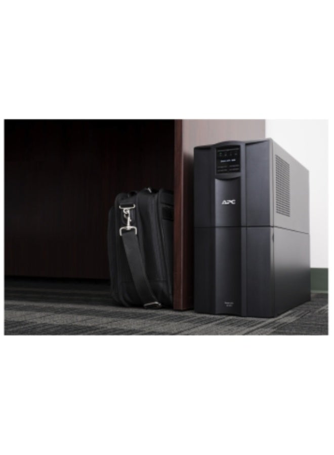 APC Smart-UPS, Line Interactive, 3kVA, Tower, 230V, 8x IEC C13+2x IEC C19 outlets, SmartConnect Port+SmartSlot, AVR, LCD - Image 3
