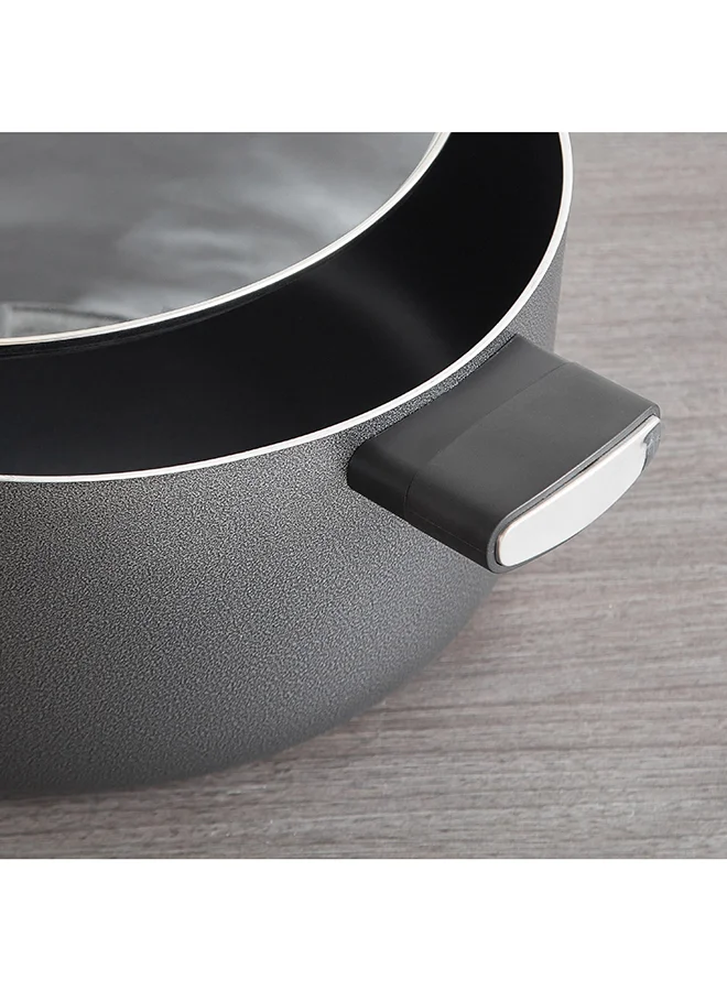 Home Box Lisbon Non-Stick Stock Pot with Glass Lid 32x15x36 cm