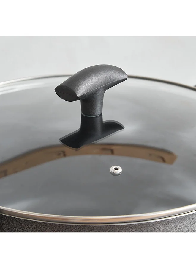 Home Box Lisbon Non-Stick Stock Pot with Glass Lid 32x15x36 cm