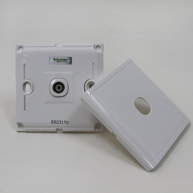 Schneider Electric Pieno 1 Gang TV/FM/SAT Socket - White - Image 2