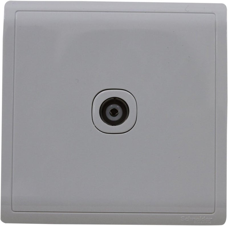 Schneider Electric Pieno 1 Gang TV/FM/SAT Socket - White - Image 1