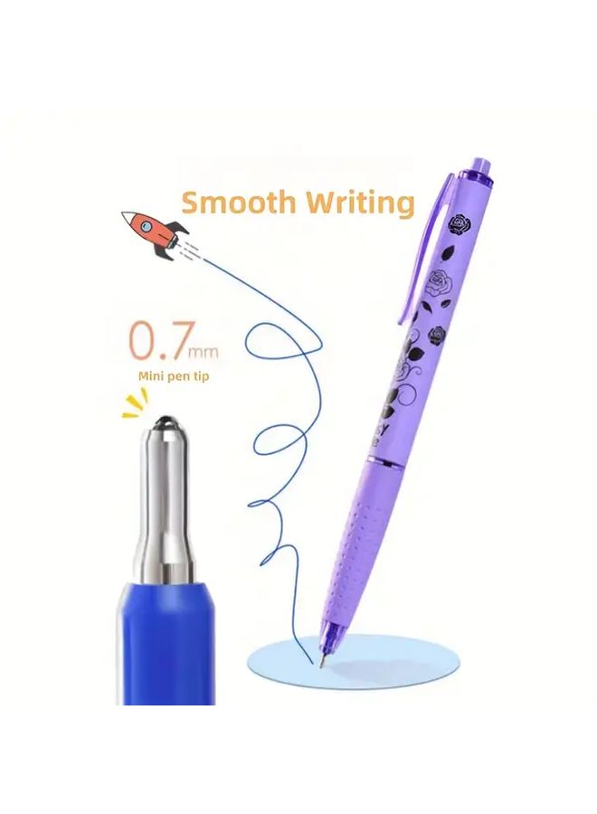 12 Pack Of 0.7mm Blue Ballpoint Pens Smooth Writing - Image 3