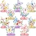 Tarklanda 10pcs Butterfly Party Decorations Spring Pink Purple Butterfly Flowers Centerpieces 3D Table Honeycomb Toppers for Girls Baby Shower Party Photo Prop Supplies - Image 2