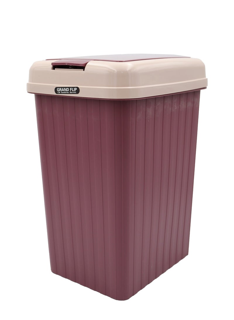 IDEAL PACK Ideal Pack Plastic Dustbin with Lid – 36 x 27 cm | Compact Covered Trash Bin for Home, Bathroom, Office, or Kitchen | Sturdy, Easy-to-Clean Design  - Image 1