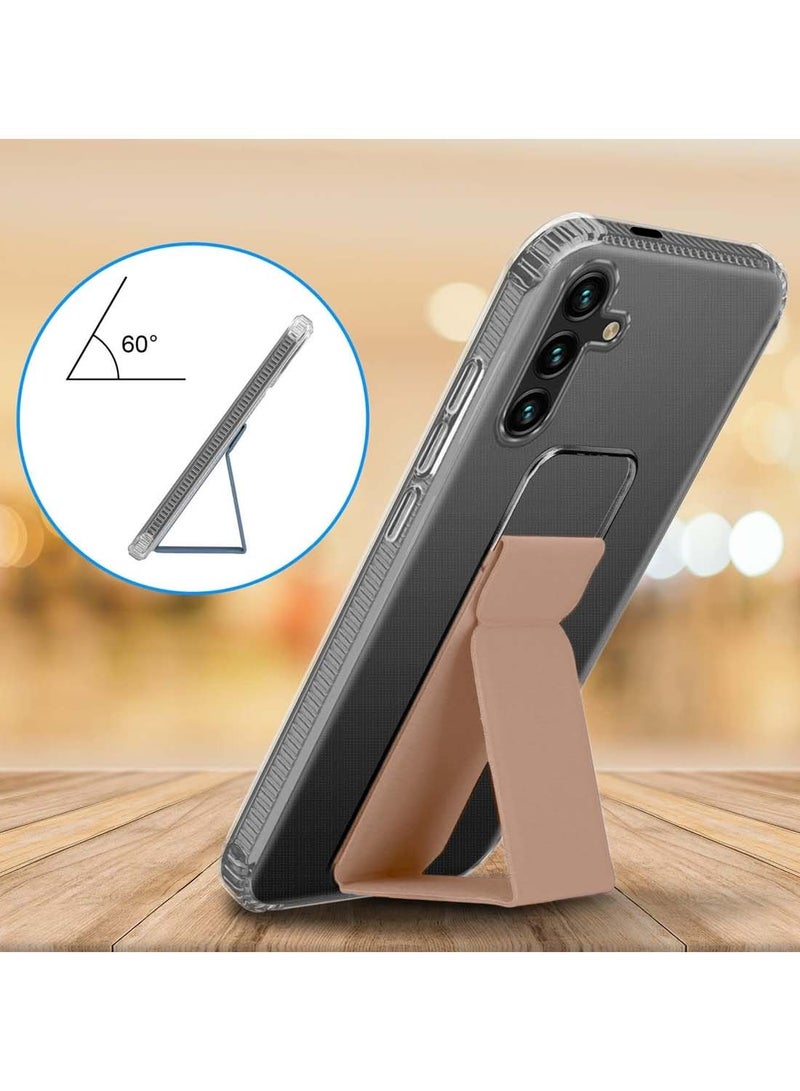 Wtech Samsung Galaxy S25 plus 2025 TPU Hand Grip Air Pillow Case Cover - Clear/Rose Gold - Image 2