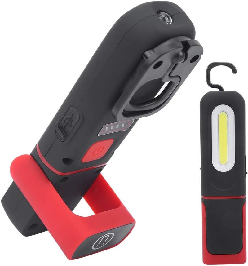 5W Portable COB Working Light, USB Rechargeable Emergency Flashlight with Magnetic Base, 3‑Speed Adjustable Multifunction Work Lamp for Outdoor and Home Use - Image 3