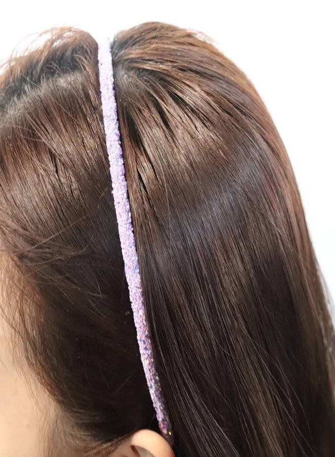 DENICRAAS Shiny Girls Glitter Hairbands Candy Color Sparkle Headbands Head Band Stylish Hair Accessories | Multicolor Hairband for Women & Girls - Image 2
