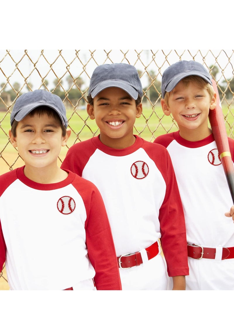 SOLARAE Baseball Patch 10pcs Baseball Softball Embroidered Sew On Patches Decorative Repair Patches Chenille Applique for DIY Jeans, Clothes, Bags, Caps - Image 1