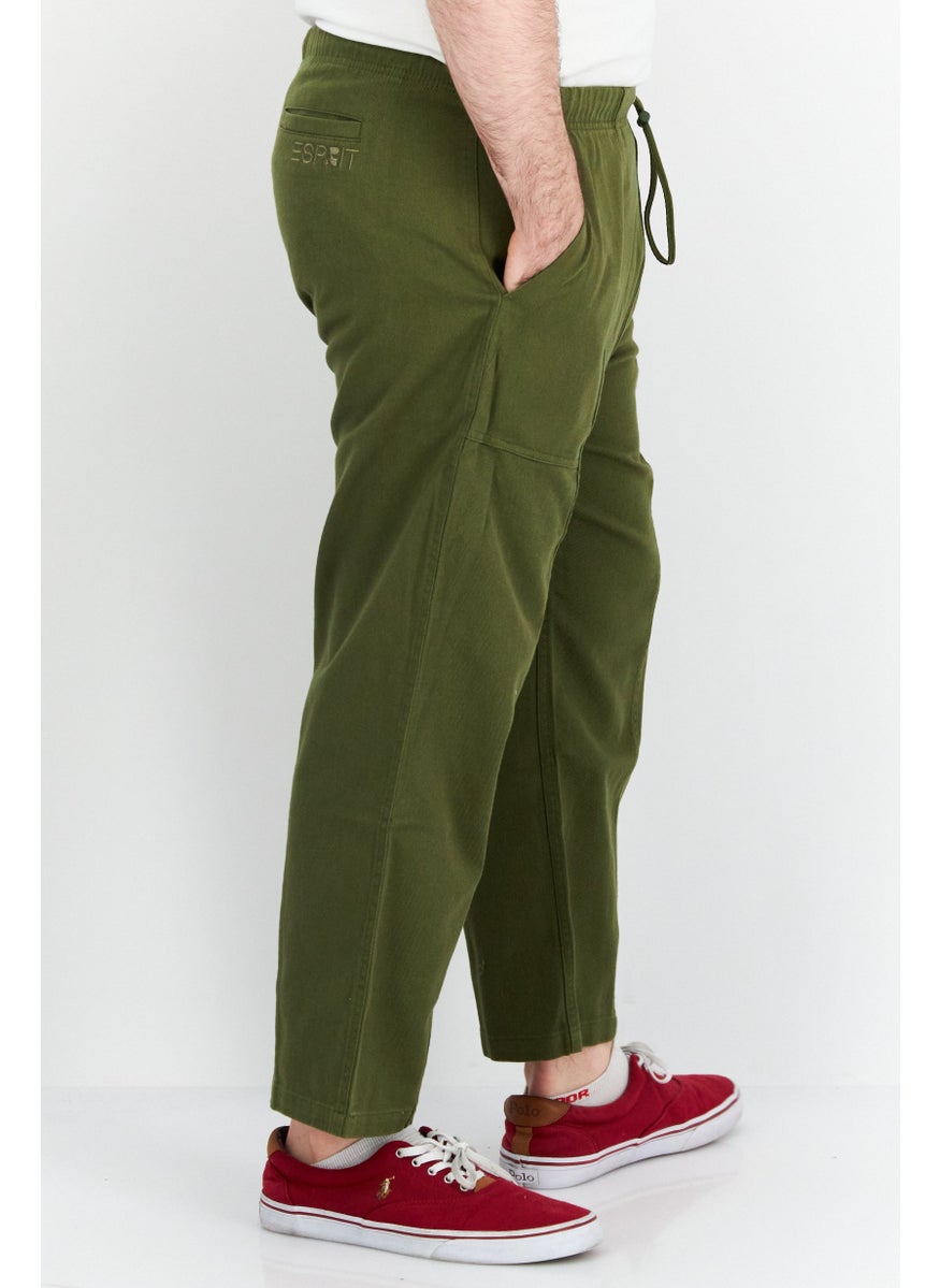 ESPRIT Men Regular Fit Drawstring No Stretch Denim, Dark Green  - Image 2