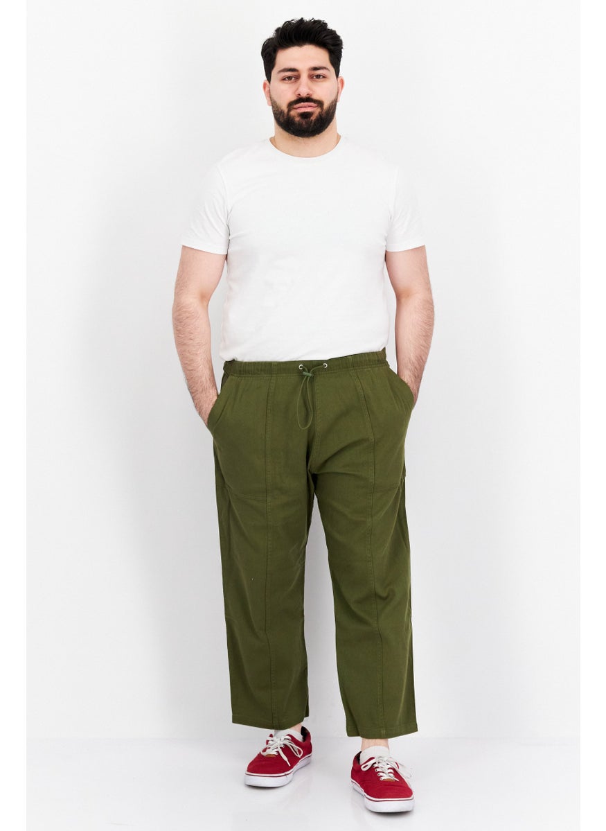 ESPRIT Men Regular Fit Drawstring No Stretch Denim, Dark Green  - Image 4