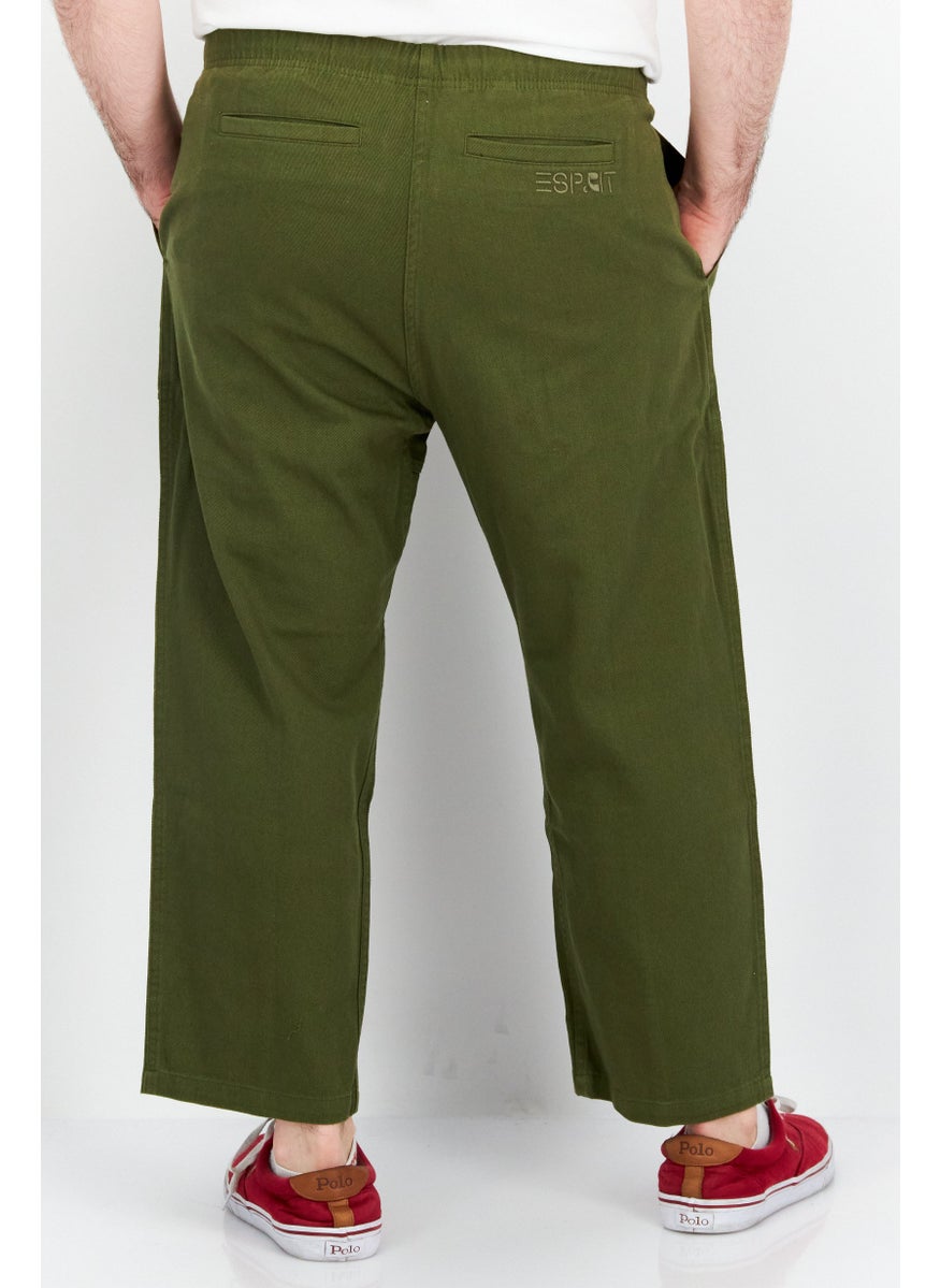 ESPRIT Men Regular Fit Drawstring No Stretch Denim, Dark Green  - Image 3