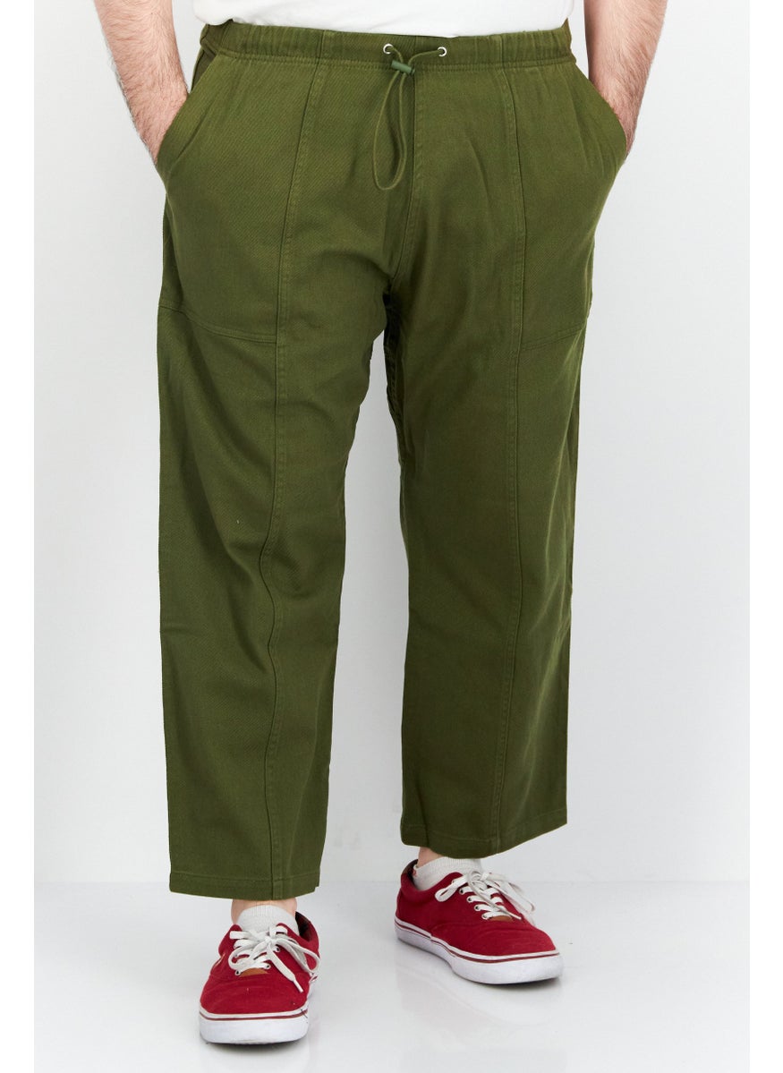 ESPRIT Men Regular Fit Drawstring No Stretch Denim, Dark Green  - Image 1