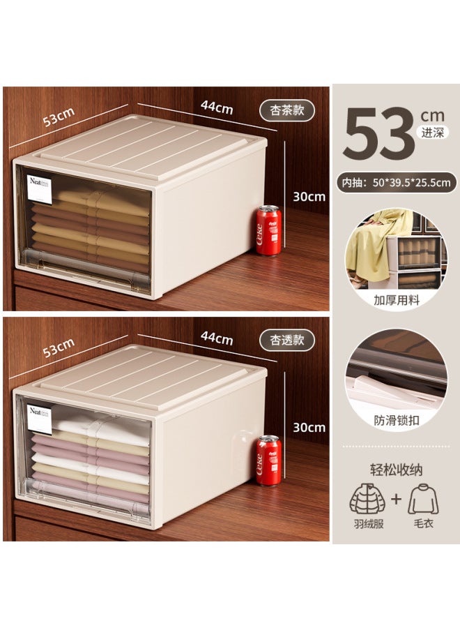 Quner European-style Storage Box Drawer Type Household Clothing Storage Box Toy Snack Storage Drawer Clothing Organizer - Image 2
