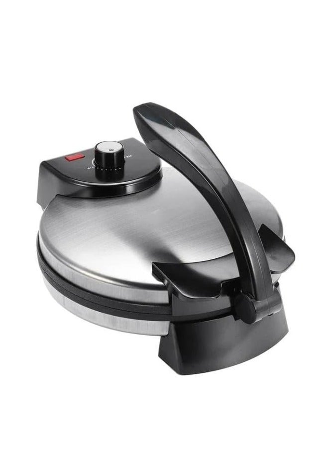 Macon Roti Maker Chapati Maker Ideal for Making Homemade Tortillas Tacos Flatbreads, Chapati Roti, Stainless Steel Housing With Adjustable Temperature Control Non-Stick Coating - Image 1