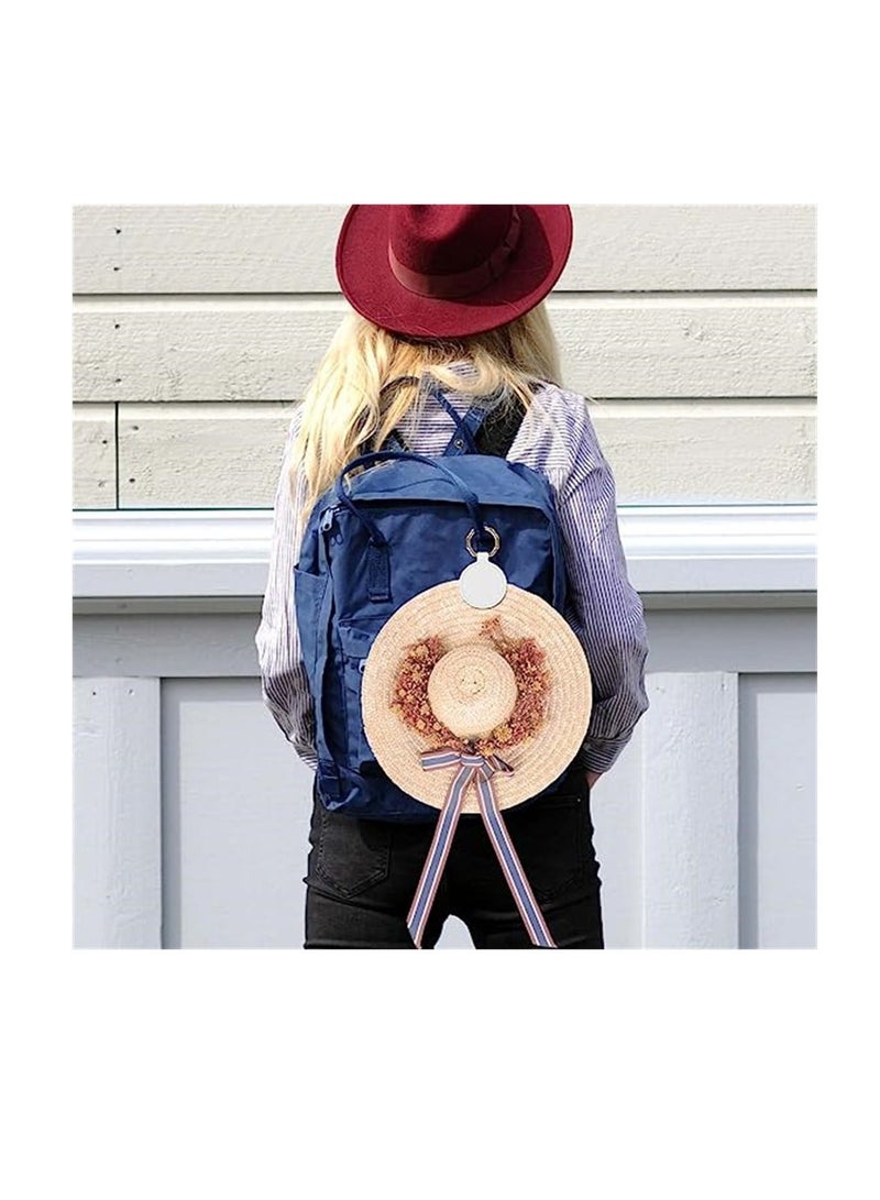 Y&D Travel Magnetic Hat Clip, PU Leather Multifunctional Fashion Clip for Women Men Bag Outdoor Companion, Handbag Backpack Luggage Purse, White, 2 Pcs - Image 5