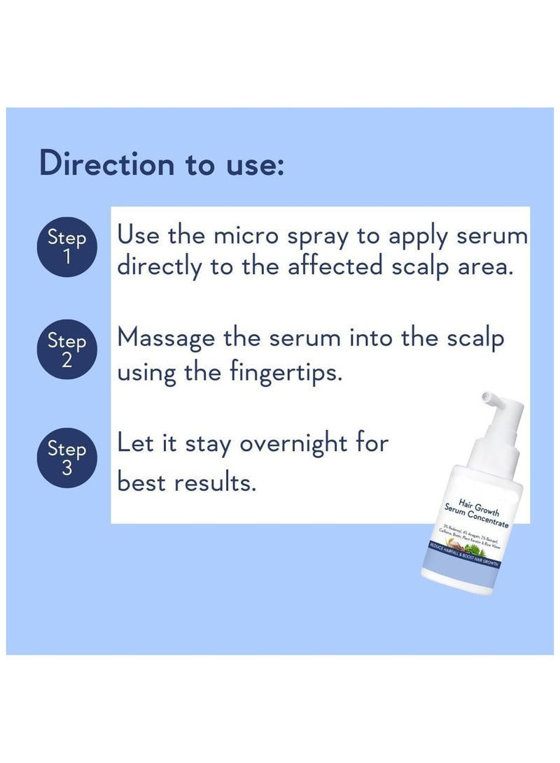 Hair Growth Botanical Renovation Hair Growth Serum Concentrate - 3% Redensyl, 4% Anagain, 2% Baicapil, Caffeine, Biotin, Plant Keratin & Rice Water - Hair Growth Serum for Men & Women 30ml ﻿ ﻿ - Image 5