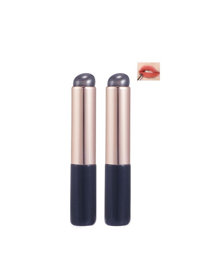 Coshine 2Pcs Silicone Lip And Concealer Makeup Brushes Coshine Premium High Elastic Silicone Brush Set For Lip Balm Lip Gloss Lip Stick And Concealer  - Image 1