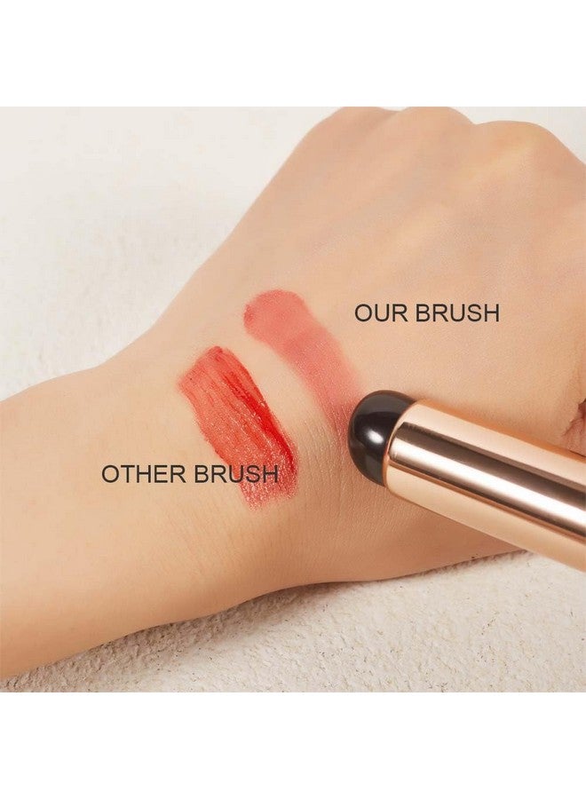 Coshine 2Pcs Silicone Lip And Concealer Makeup Brushes Coshine Premium High Elastic Silicone Brush Set For Lip Balm Lip Gloss Lip Stick And Concealer  - Image 4