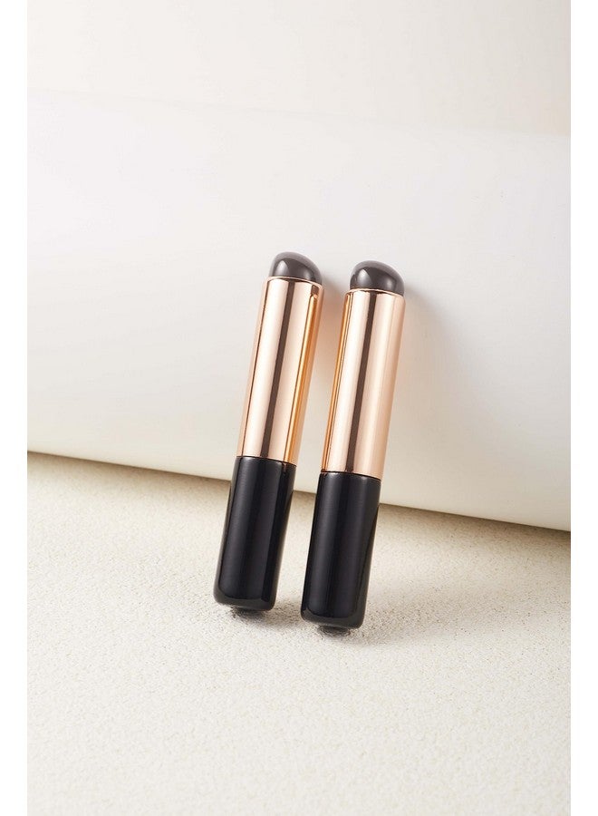 Coshine 2Pcs Silicone Lip And Concealer Makeup Brushes Coshine Premium High Elastic Silicone Brush Set For Lip Balm Lip Gloss Lip Stick And Concealer  - Image 3