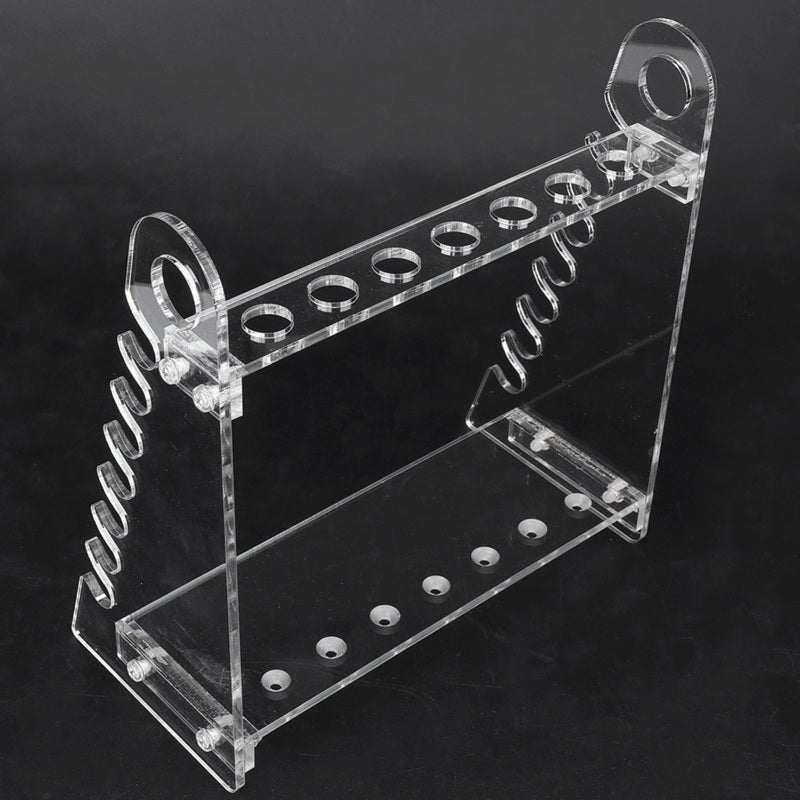 Organic Glass Pipette Holder: 6-Slot Vertical Horizontal Placement - Durable Non-Slip Trapezoid Pipette Rack for Laboratory Experiment Use - Image 3