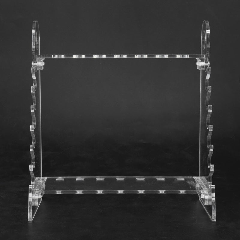 Organic Glass Pipette Holder: 6-Slot Vertical Horizontal Placement - Durable Non-Slip Trapezoid Pipette Rack for Laboratory Experiment Use - Image 2