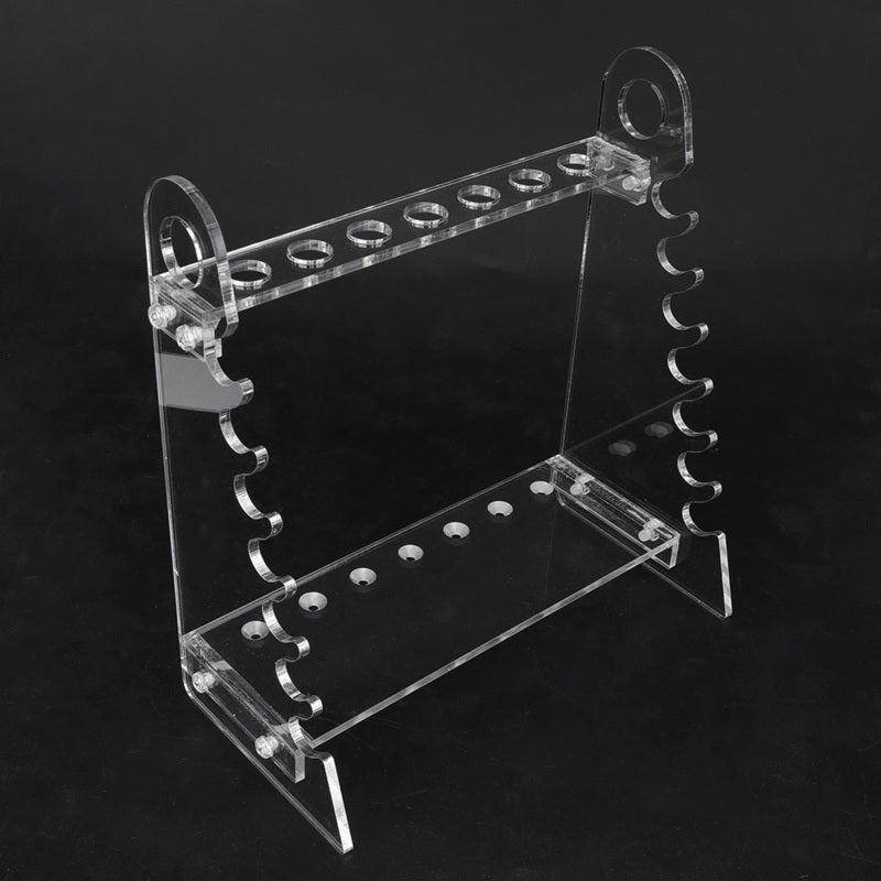 Organic Glass Pipette Holder: 6-Slot Vertical Horizontal Placement - Durable Non-Slip Trapezoid Pipette Rack for Laboratory Experiment Use - Image 5