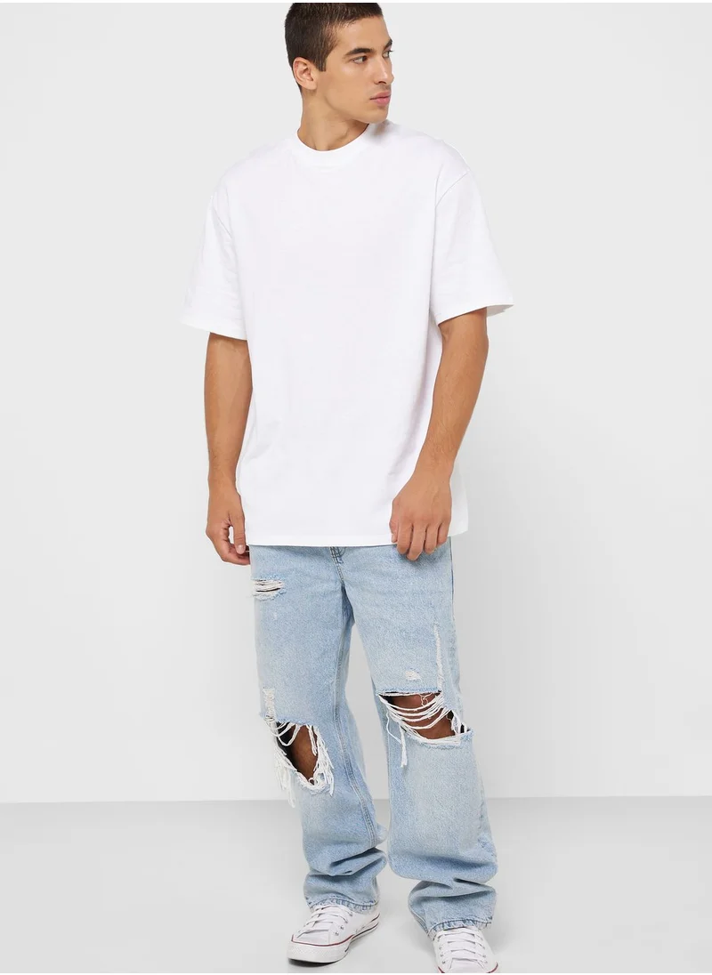 Cotton On Straight Fit Light Wash Jeans