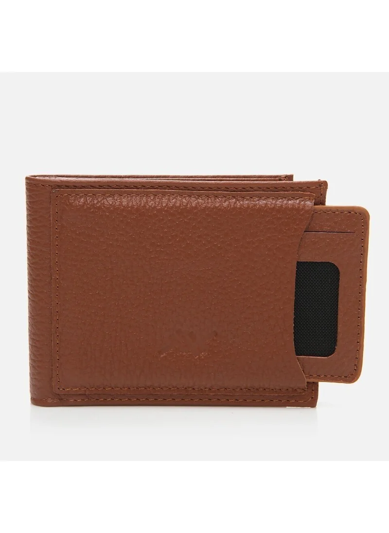 Hotiç 06CUH269130A370 Genuine Leather Tan Men's Wallet