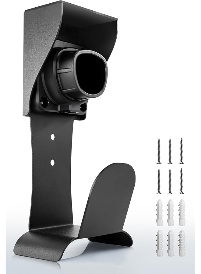 KASTWAVE For Tesla Charger Holder Wall-Mount, W/Non-Cutting Cable Organizer, Outdoor/Indoor, Ev Cable Holder And Charger Plug Nozzle Holster, Bracket Adapter Fit Model 3/Y/S/X - Image 1