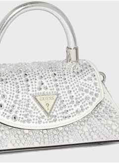 GUESS Beauvoir Top Handle Flap Clutches  - Image 4