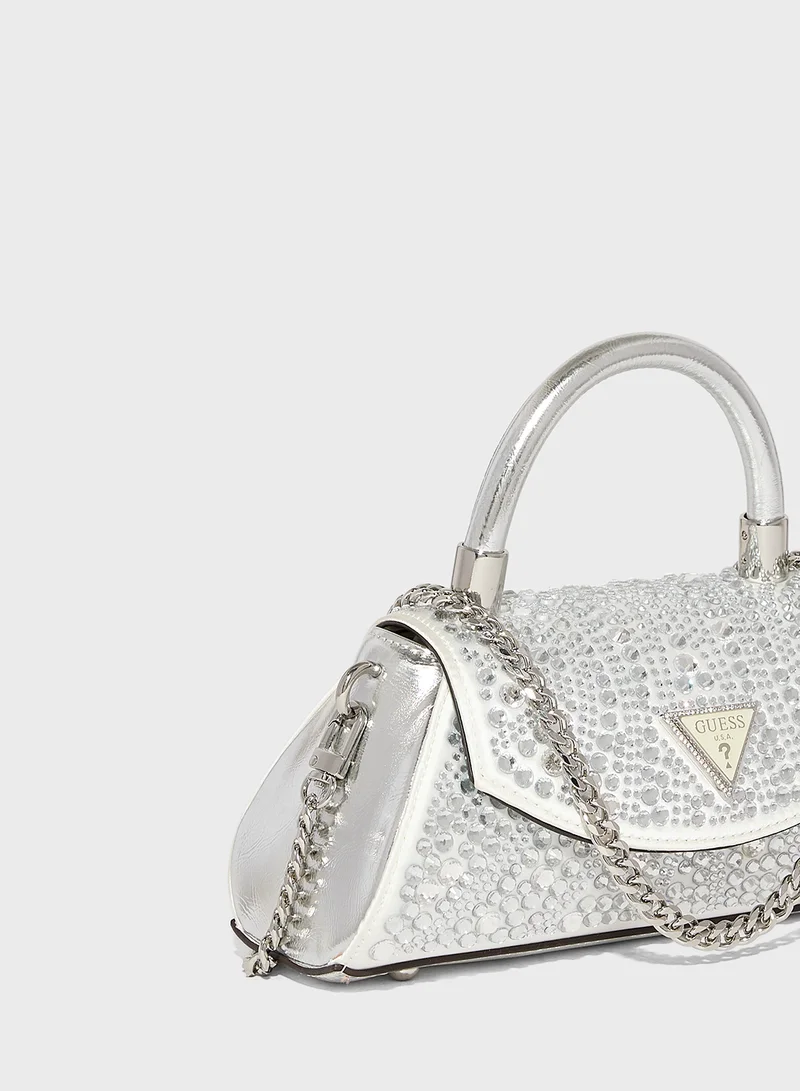 GUESS Beauvoir Top Handle Flap Clutches