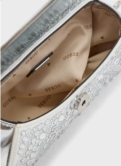 GUESS Beauvoir Top Handle Flap Clutches  - Image 5