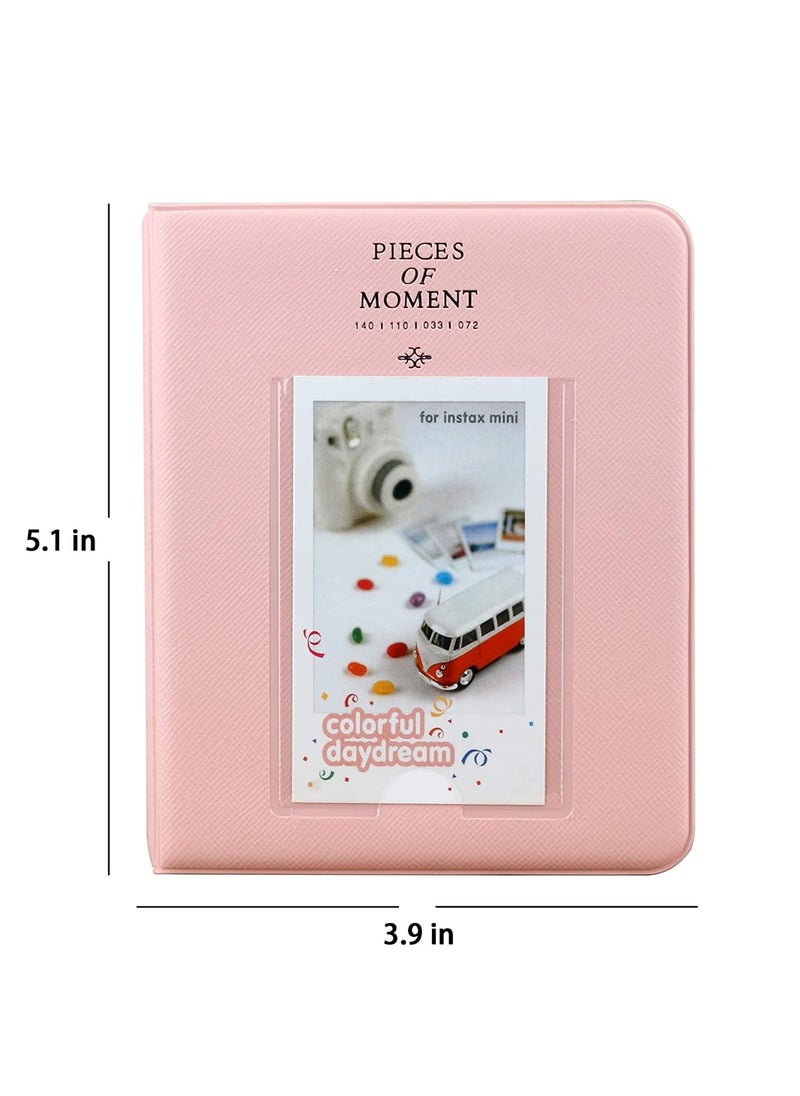 ZIKKON ZIKKON 64 Pockets Photo Album for Fujifilm Instax Mini 12 11 9 8 40 99 Evo Liplay 7S Instant CameraMini Link Printer Polaroid Snap Touch PIC300 Z2300 Mint Zip Instant Camera Printer blush pink  - Image 2
