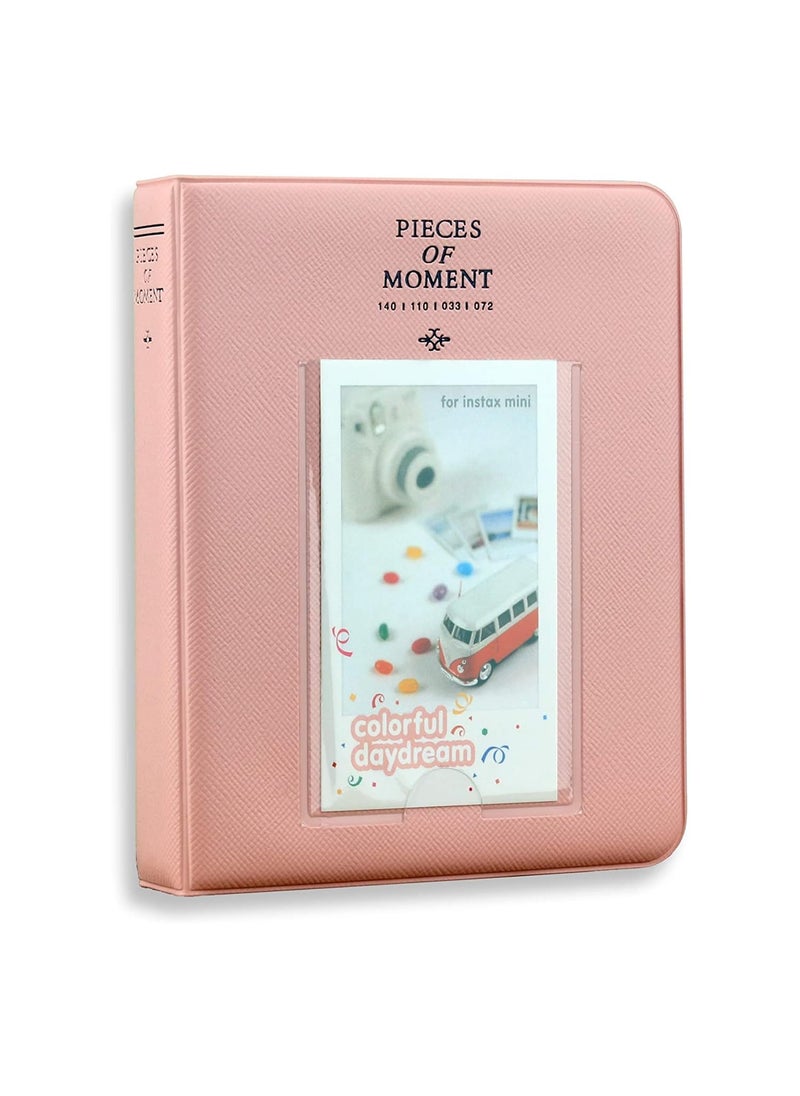 ZIKKON ZIKKON 64 Pockets Photo Album for Fujifilm Instax Mini 12 11 9 8 40 99 Evo Liplay 7S Instant CameraMini Link Printer Polaroid Snap Touch PIC300 Z2300 Mint Zip Instant Camera Printer blush pink  - Image 1