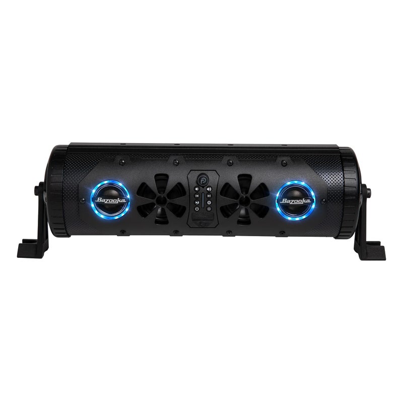 Bazooka G3 Bluetooth 16 inch Party Bar 450watt Max Power LED Lights Party Button Music Sharing Marine Grade Speakers Off Road Golf Cart Marine and Outdoor Speaker System