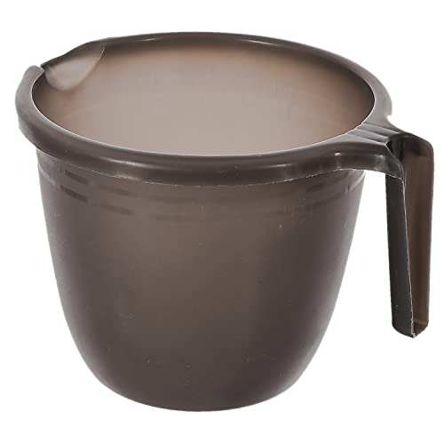 Kuber Industries Multiuses Lightweight, Unbreakable Plastic Bathroom Mug 1 litre Pack of 2 (Black & Sky Blue)-46KM0222, Standard - Image 3