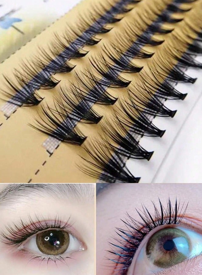 رموش صناعية من Scarecrow 0.07 تذوب بالحرارة 30P40P شعر طبيعي كثيف مجزأ - Image 1