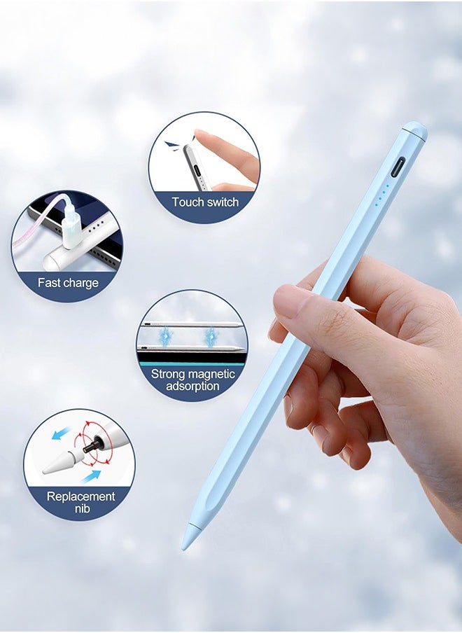 Tersely Stylus Pen for iPad(2024-2018) with Palm Rejection & Fast Charge,Active Pencil for iPad 10/9/8/7/6, iPad Pro 11/12.9/13, Air 6/5/4/3,Mini,Magnetic Attachment  - Image 2