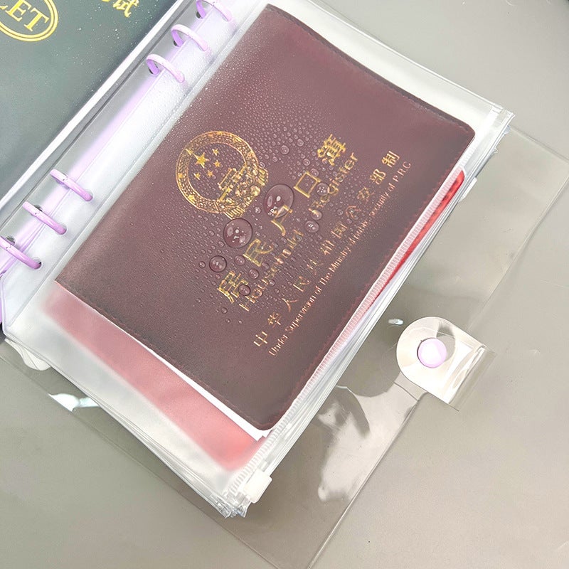 Manufacturers Household Documents Household Registration Book Vaccine Book Baby Birth Certificate Portable Passport Loose-Leaf Book Storage Folder - Image 5