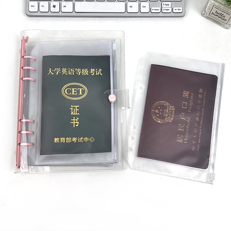 Manufacturers Household Documents Household Registration Book Vaccine Book Baby Birth Certificate Portable Passport Loose-Leaf Book Storage Folder - Image 3