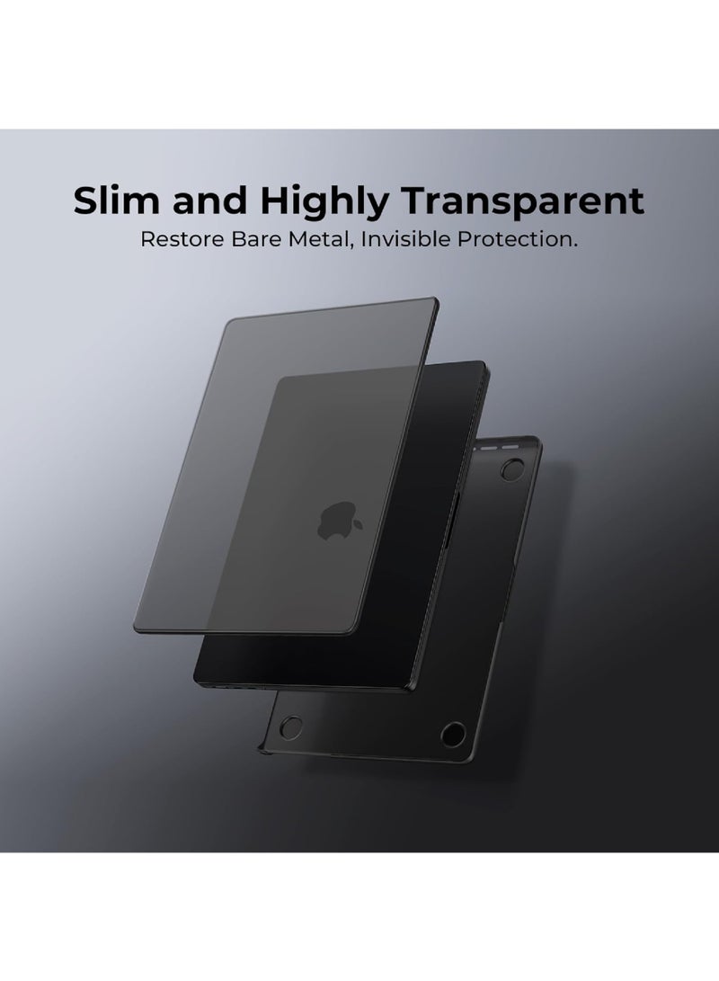 Rock Pow Case Compatible for MacBook Pro 14 inch M5 2025 2024-2021,M4 A3112 A3185 A3401 M3 A2918 A2992 M2 A2779 M1 A2442 Pro/Max Chip,Ultra-Thin Invisible Translucent Hard Shell Cover - Image 3