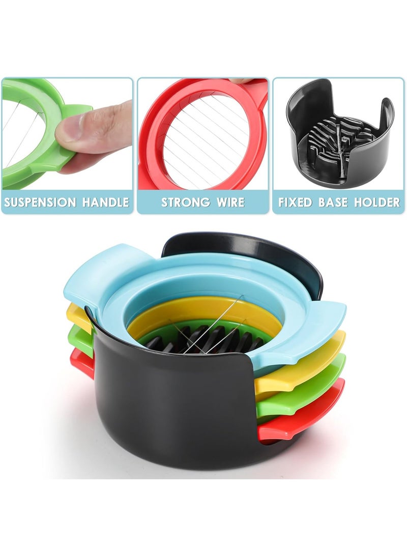 YelaJoy 4 in 1 Fruit Cutter, Multifunctional Egg Slicer Cutter, Strawberry slicer, Strawberry, Tomato, Dicer for Soft Fruit Mushroom Home Use, Vegetable Cutter Easy Kitchen Tool - Image 4