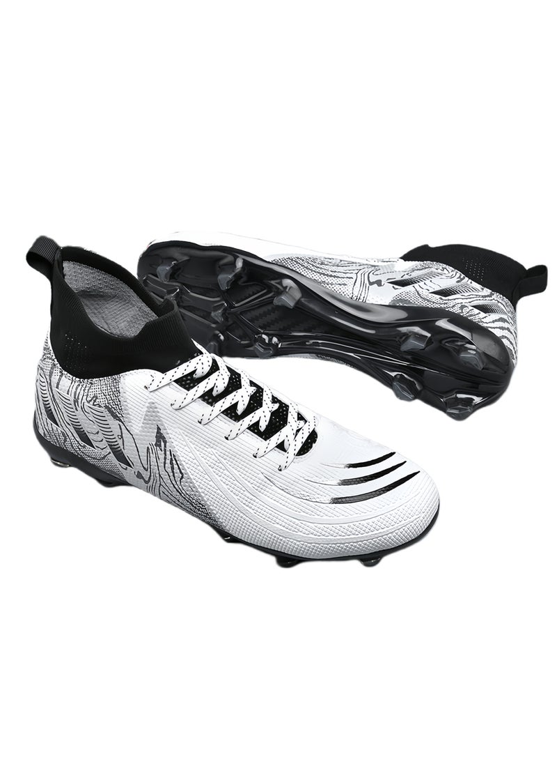 سكت شيكترو أحذية كرة قدم للجنسين، مسامير طويلة عشبية TF Broken Spikes أحذية تدريب احترافية، أحذية كرة قدم مسامية غير قابلة للانزلاق، أحذية تدريب احترافية عالية الجودة  - Image 1