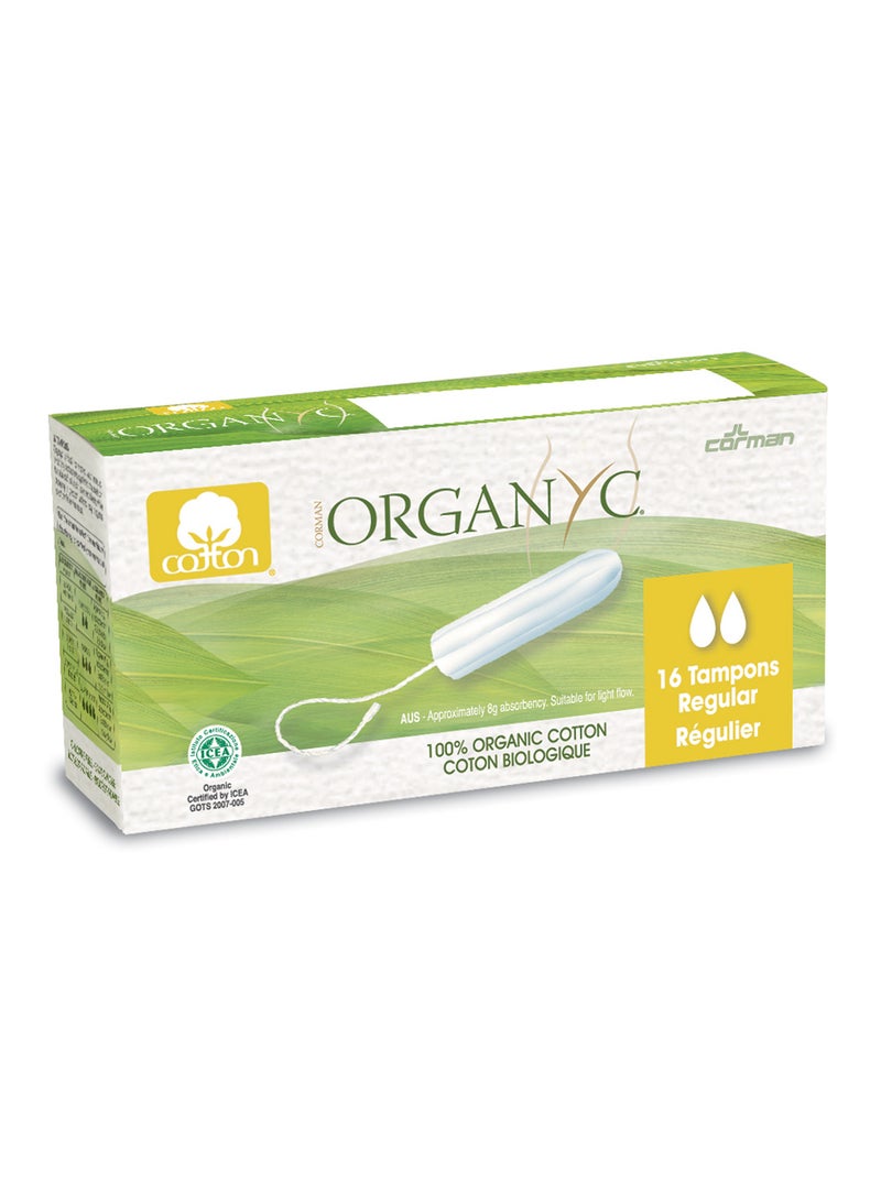 ORGANYC Tampon Regular 16 Pcs