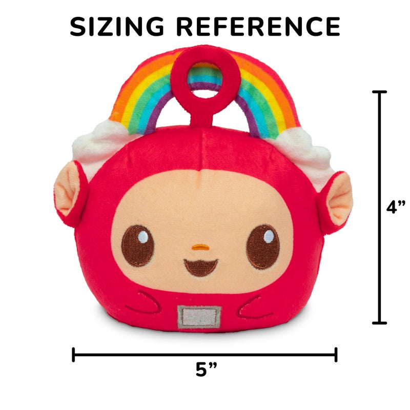 TeeTurtle Reversible Teletubbies Po 4-Inch Two-Sided Flip Plush Toy with Embroidered Details - Cute Mini Collectible Plush for Kids, Teens, and Adults - Image 4