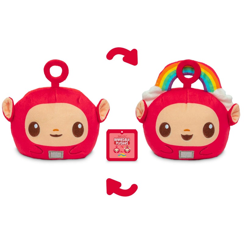 TeeTurtle Reversible Teletubbies Po 4-Inch Two-Sided Flip Plush Toy with Embroidered Details - Cute Mini Collectible Plush for Kids, Teens, and Adults - Image 3