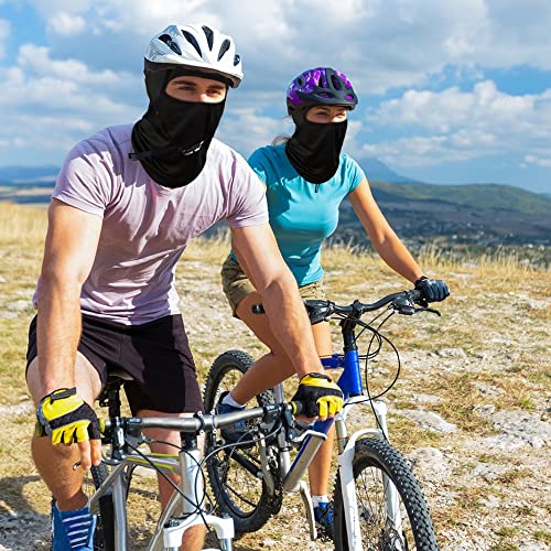 SUNLAND Balaclava Face Mask Motorcycle Cycling Bike Bandana Hiking Skateboard Head Sock,Sun Cooling Cover for Men Women Black - Image 3