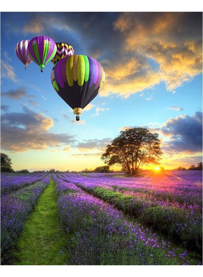 NIBEMINENT Vertical Balloon Canvas Oil Painting With DIY Kit Multicolour 40x50cm - Image 1